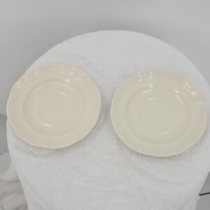 Pfaltzgraff Vintage Tea Rose Teacup Plates Set of 2